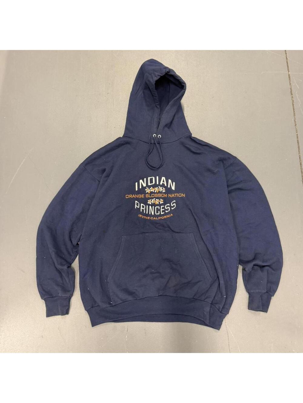 Men's Navy and Blue Hoody